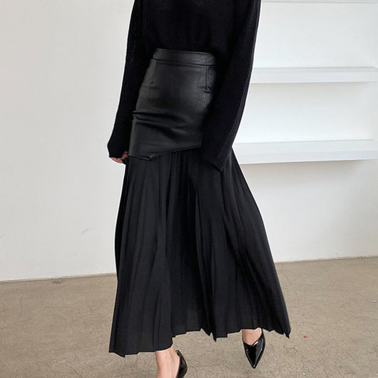 Falda Larga de Cintura Alta para Otoño e Invierno - Image 8