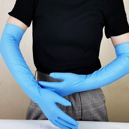 Guantes Desechables de Látex Alargados 18 Pulgadas