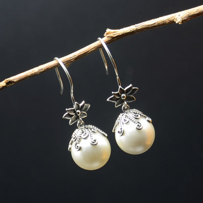 Aretes de Perla en Plata 925 Temperamento - Diseño Artesanal - Image 10