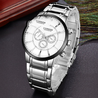 Reloj de Lujo de Tres Ojos y Seis Agujas - Precisión Premium - Image 7