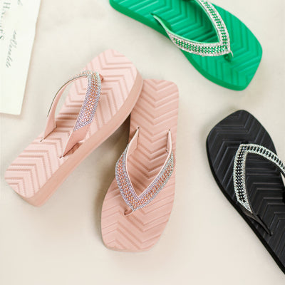 Sandalias Planas con Strass y Suela Gruesa Confort Total - Image 4