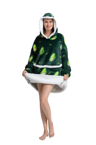 Pijama Sudadera con Capucha y Manta - Abrigo Cálido Versátil - Image 24