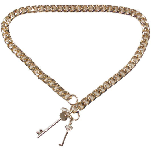 Cadena Gruesa para Cintura con Dije de Llave - Accesorio Coordinado para Vestidos