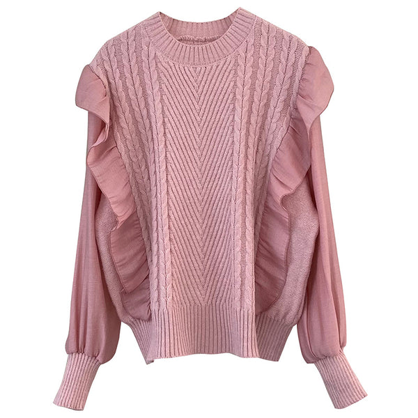 Blusa Chifón con Mangas de Encaje - Diseño Dos Piezas - Image 10