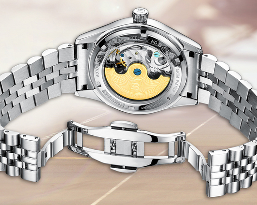 Reloj Automático Esqueleto de Acero Inoxidable Resistente al Agua - Image 19