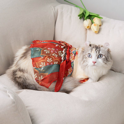 Falda Princesa Hanfu para Gatos - Protección Anticaída de Pelo - Image 12