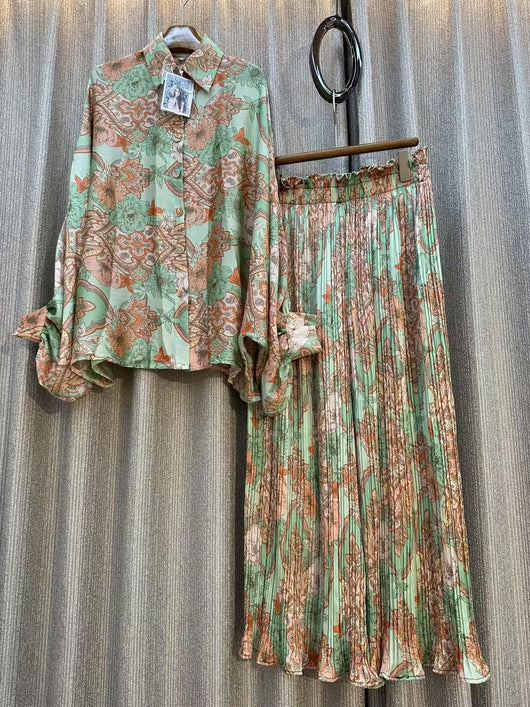 Conjunto de Dos Piezas: Blusa Estampada Personalizada + Pantalón Ancho de Cintura Alta - Image 52