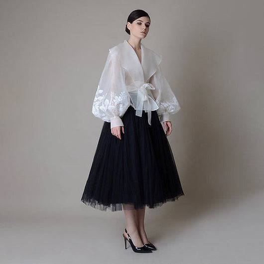 Blusa Vintage Estilo Francés Elegante para Mujer - Image 2
