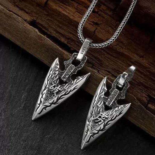Dije Retro de Plata Esterlina para Hombre - Diseño Vintage Personalidad Creativa