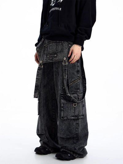 Pantalones Vaqueros Estilo Vintage Americano con Costuras de Diseño - Image 31