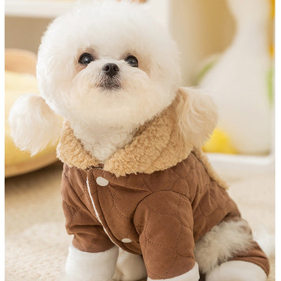 Abrigo Cálido para Perros y Gatos con Bolsillos - Ropa de Algodón para Mascotas en Otoño e Invierno - Image 38