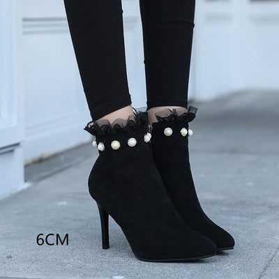 Zapatos de Tacón Alto Punta Fina Versátiles para Mujer - Image 4