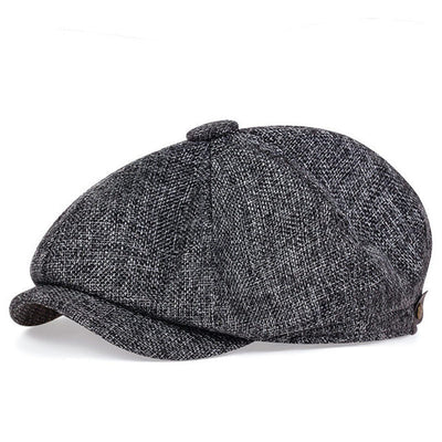 Gorra Octagonal de Lino Transpirable para Hombre - Primavera y Verano - Image 8