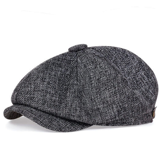 Gorra Octagonal de Lino Transpirable para Hombre - Primavera y Verano - Image 8