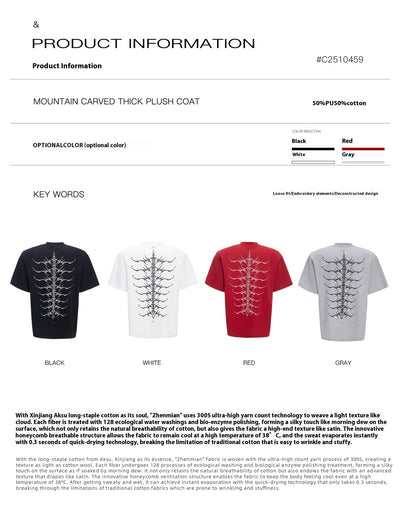 Playera Manga Corta Hombre con Diseño de Espina Dorsal y Remaches - Image 11