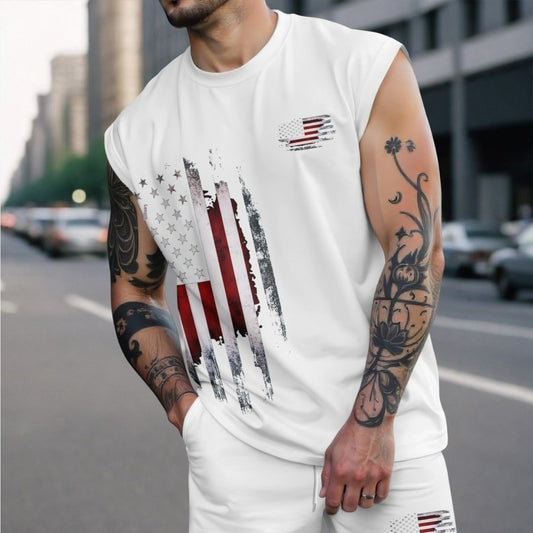 Conjunto Deportivo Hombre con Estampado de Letras
