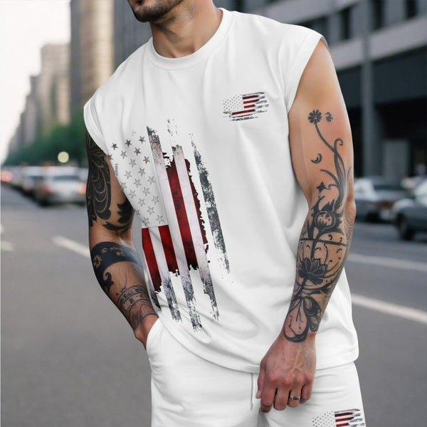 Conjunto Deportivo Hombre con Estampado de Letras
