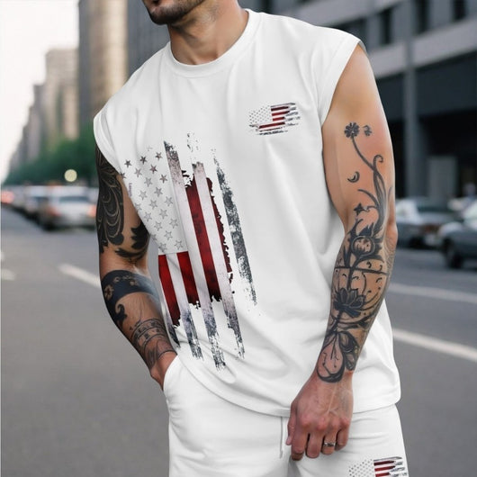 Conjunto Deportivo Hombre con Estampado de Letras