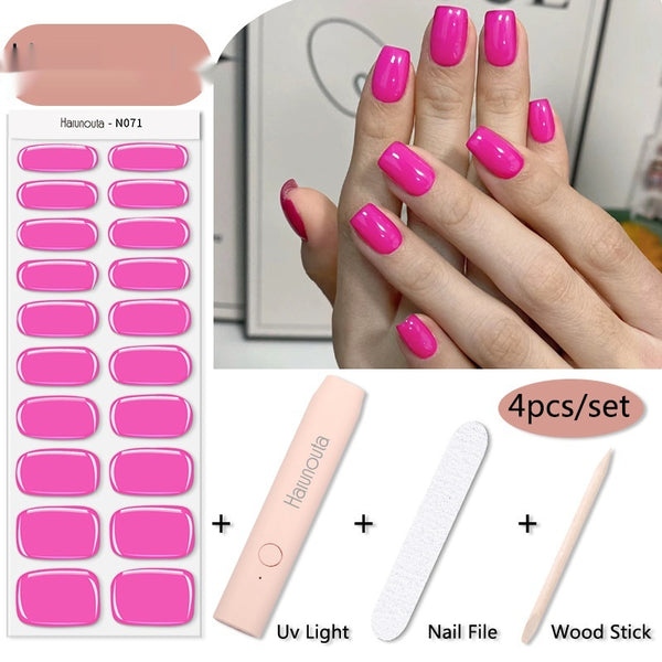 Stickers de Uñas Semipermanentes con Lámpara LED