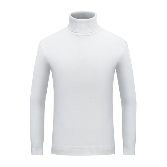 Suéter Cuello Alto Hueco Liso para Hombre - Diseño Minimalista y Versátil
