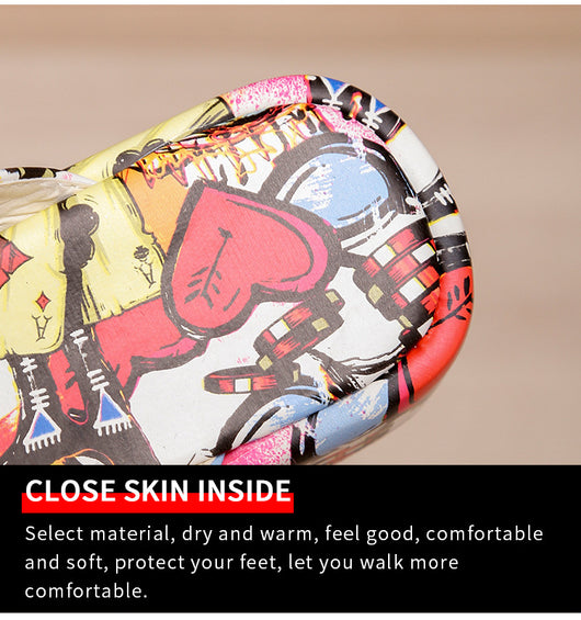 Sandalias y Pantuflas para Mujer con Plataforma Graffiti - Image 12