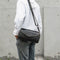 Bolsa Crossbody de Cuero Curtido al Vegetal para Hombre - Estilo Vintage