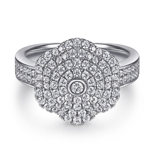 Anillo de Plata 925 con Circones Incrustados - Diseño Exagerado - Image 5