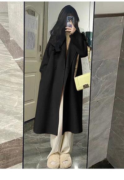 Abrigo de Lana Elegante Largo hasta la Rodilla para Mujer - Image 13