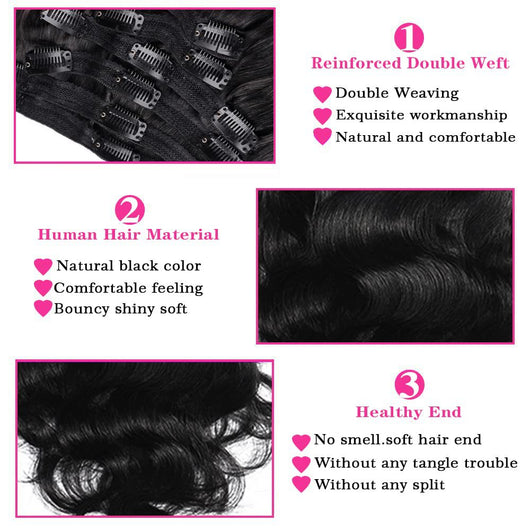 Extensiones de Cabello Natural 100% Cabello Humano Negro - Image 7