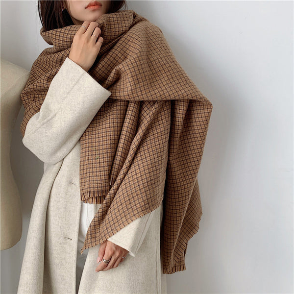 Bufanda a Cuadros Invierno para Mujer - Diseño Clásico