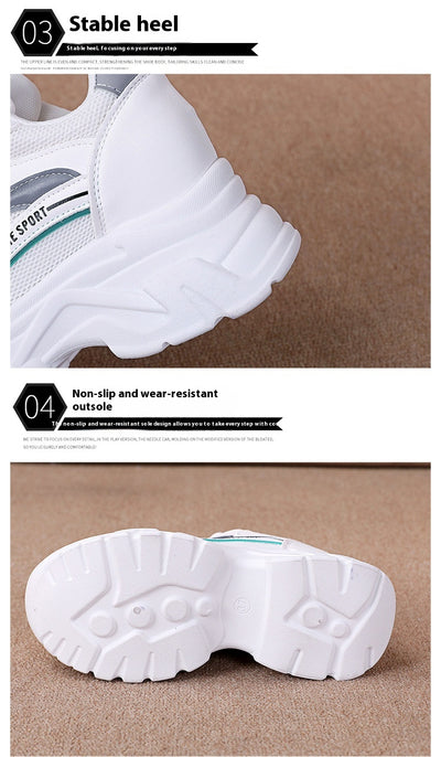 Zapatos Blancos Deportivos con Plantillas Elevadoras Transpirables - Image 16