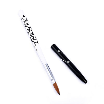 Bolígrafo de Cristal con Pelo de Visón para Manicura de Diseño Moderno - Image 3