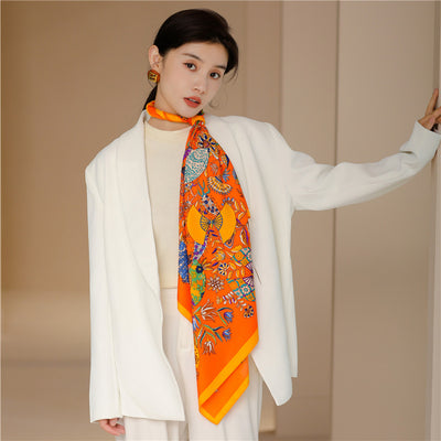 Pañuelo Cuadrado Retro Estampado para Mujer - Diseño Clásico - Image 61