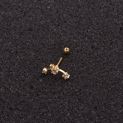 Aretes de Acero Inoxidable con Doble Cabeza - Image 5