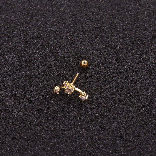 Aretes de Acero Inoxidable con Doble Cabeza - Image 5