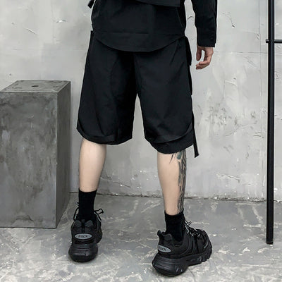 Shorts Deportivos Holgados para Hombre - Secado Rápido Verano Negro - Image 5