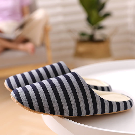 Pantuflas de Algodón Rayadas Japonesas - Comodidad Total para Casa - Image 5