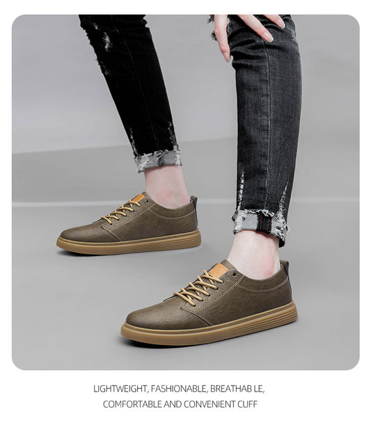 Tenis Casuales Hombre Cordones Punta Redonda Diseño Clásico - Image 18