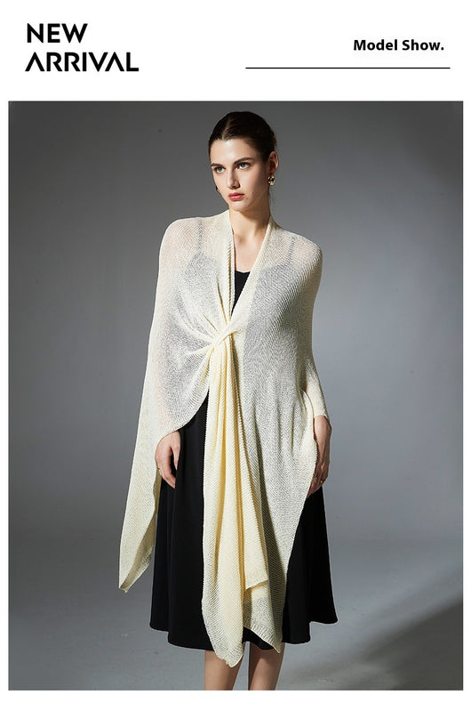 Cardigan Ligero Antibolitas Tejido Fino Color Sólido - Image 15