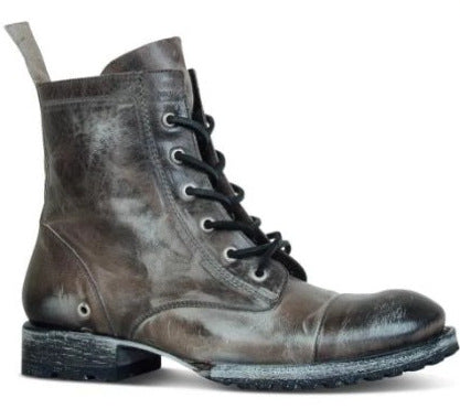Botas Cortas Retro con Cordones y Punta Redonda - Image 7