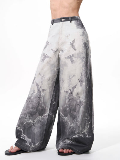 Jeans Rectos Vintage con Efecto Arcoíris y Detalles Desgastados - Image 3