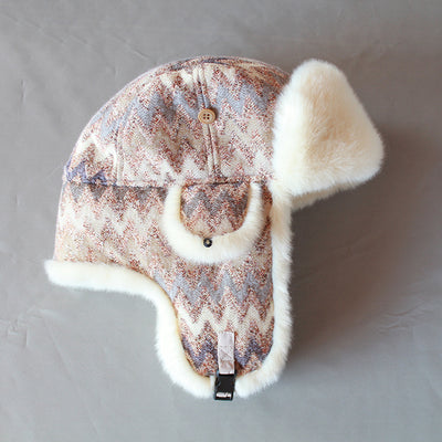 Protectores de Oídos Estampados con Forro Polar Grueso para Mujer - Image 7