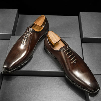 Zapatos de Cuero Formal Estilo Británico para Novio - Image 3