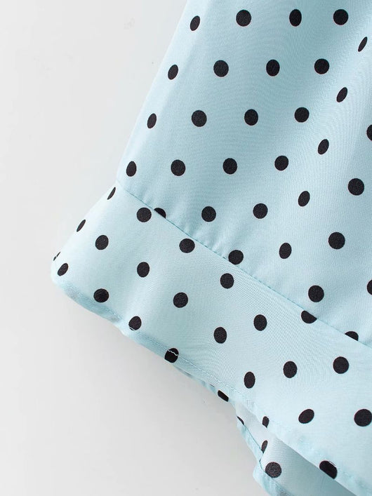 Shorts de Verano con Lunares y Volados Acampanados - Image 22