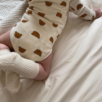 Conjunto Casual de Ropa Infantil con Estampado de Osito - Image 9