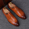 Zapatos Elegantes para Hombre Punta Afilada Rojo