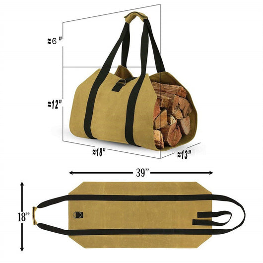 Bolsa Portátil para Leña Exterior Resistente y Duradera - Image 3