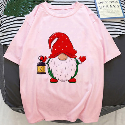 Playera Navideña con Estampado de Papá Noel y Reno - Image 15