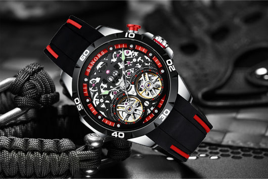 Reloj Mecánico Esqueleto con Doble Tourbillon - Image 13