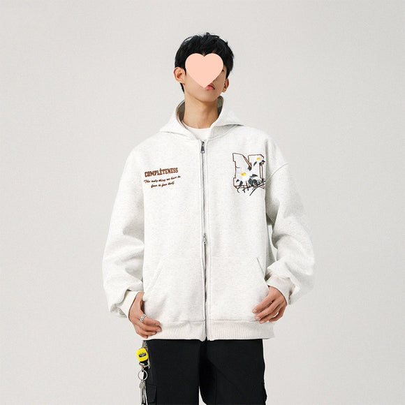 Sudadera con Capucha y Bordado para Hombre